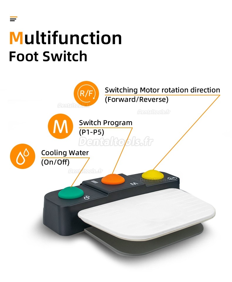 Pluspower®Ai Touch Système de chirurgie implantaire dentaire moteur sans balais avec contre-angle 20:1